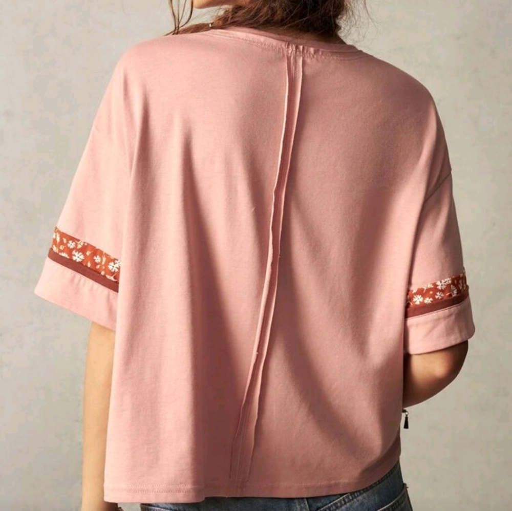 Pink Floral Patchwork Top - Picture 2 of 3